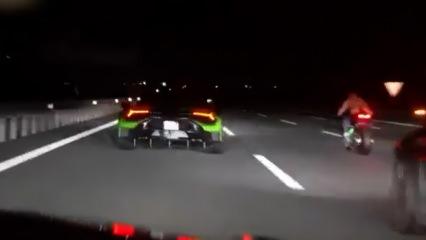 Otoyol magandaları jandarmadan ka&ccedil;amadı: Sosyal medyadaki şovları pahalıya patladı