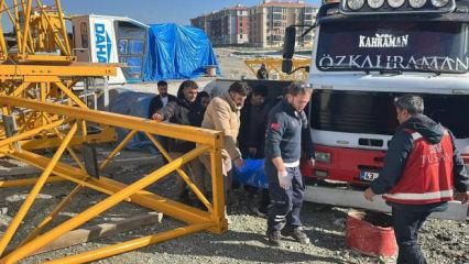 Şantiyede kule vin&ccedil; kazası; 1 iş&ccedil;i yaralandı