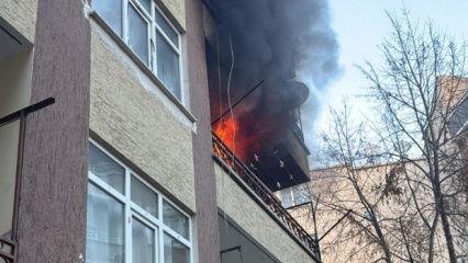 Sinop'ta korkutan yangın: Binadakiler tahliye edildi!