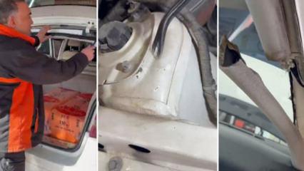 Tavanı, bagajı değişmiş, direkler kesik, hava yastıkları silikonlu: 11 par&ccedil;ayla toplanmış