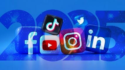 2025'te T&uuml;rkiye'de en &ccedil;ok kullanılan sosyal medya platformları belli oldu!