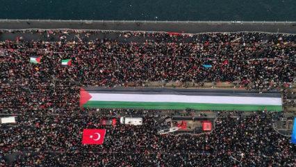 4 b&uuml;y&uuml;kler de 'Gazze i&ccedil;in Galata K&ouml;pr&uuml;s&uuml;'ndeyiz' dedi