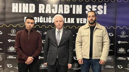Şehit Hind Receb'in ailesi İstanbul'daki film g&ouml;steriminde yer aldı