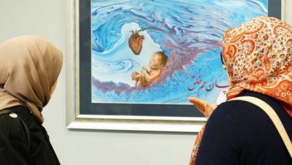 Kainat ayetlerini sanatla yorumlayan "The Message" sergisi a&ccedil;ıldı