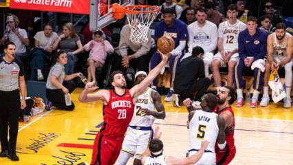 Alperen'li Houston, Doncic ve LeBron'lu Lakers'ı sahadan sildi