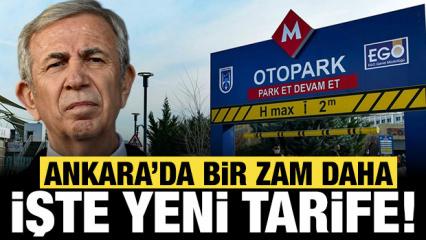Ankara'da toplu taşımadan sonra bir zam daha: İşte yeni tarife!
