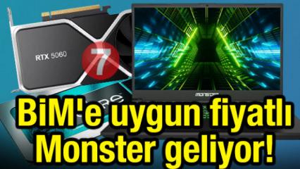 BİM uygun fiyatlı RTX 5060'lı Monster oyun bilgisayarı satacak! İşte satış tarihi