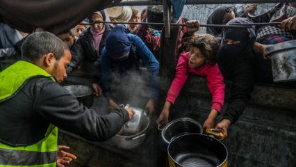 Gazze'de mazlumlar hem a&ccedil;lıkla hem soğukla savaşıyor