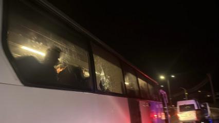 Amed&rsquo;in otob&uuml;s&uuml; Bodrum&rsquo;da taşlandı: Cam patladı, polis araya girdi