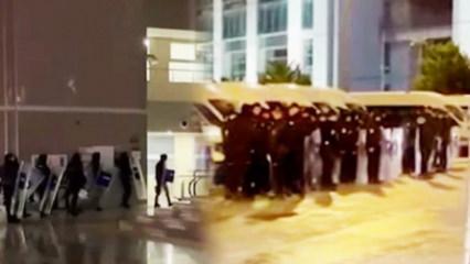 &Ccedil;ağlayan Adliyesi'nde Sadettin Saran hareketliliği! TOMA'lar geldi