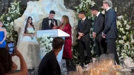 Eski Fenerbah&ccedil;eli d&uuml;nyaevine girdi! &Uuml;&ccedil; G.Saraylı yıldız nikah şahidi oldu