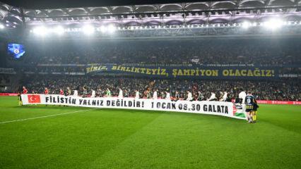 Fenerbah&ccedil;e ve Beşiktaş'tan Filistin i&ccedil;in Galata K&ouml;pr&uuml;s&uuml; &ccedil;ağrısı!