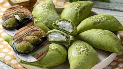 Hem g&ouml;ze hem damağa hitap eden ıspanaklı labneli poğa&ccedil;a tarifi!