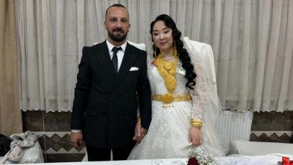 Kırgız gelin ve Y&uuml;ksekovalı damadın kargoda başlayan aşkı: &lsquo;Aşk engel tanımaz&rsquo;