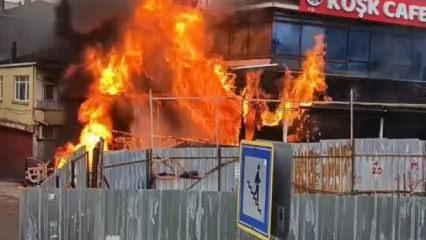 Pendik'te ara&ccedil;ta başlayan yangın binaya sı&ccedil;radı: &Ccedil;ok sayıda ekip b&ouml;lgede!