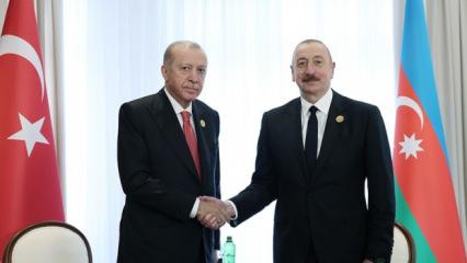 SON DAKİKA: Cumhurbaşkanı Erdoğan, Azerbaycan Cumhurbaşkanı Aliyev ile g&ouml;r&uuml;şt&uuml;