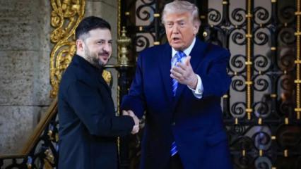 Trump ve Zelenskiy Mar-a-Lago&rsquo;da g&ouml;r&uuml;şt&uuml;! 'B&uuml;y&uuml;k ilerleme kaydettik'