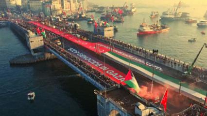 S&uuml;per Lig'in devlerinden Filistin i&ccedil;in Galata &ccedil;ağrısı! 'Gazze'yi Unutma'