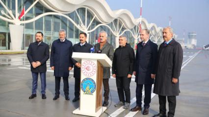 Ulaştırma ve Altyapı Bakanı Uraloğlu, Hatay Havalimanı'nda incelemelerde bulundu