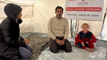 Vatan Sevdalıları Vakfı&rsquo;ndan Gazze&rsquo;ye insani yardım: 100 &ccedil;adır kuruldu