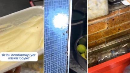 AVM restoranındaki b&ouml;cek yuvaları ve hijyen skandalı zabıtayı şoke etti