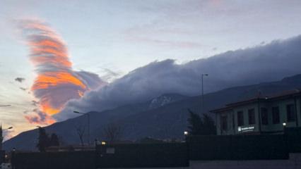 Bursa'da kuvvetli r&uuml;zgar! Mercek bulutu oluştu