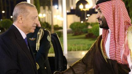 Cumhurbaşkanı Erdoğan ve Prens Selman arasında kritik g&ouml;r&uuml;şme!