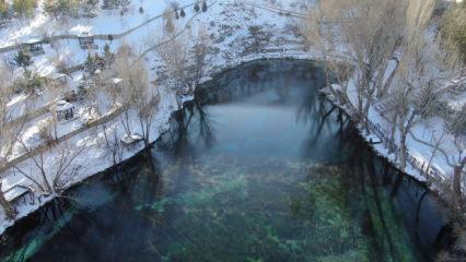Eksi 30 derecede şaşırtan olay: Kentte her yer dondu, sadece burası donmadı!
