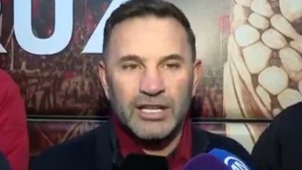 Galatasaray teknik direkt&ouml;r&uuml; Okan Buruk'tan Filistin'e destek: Galata'da y&uuml;r&uuml;y&uuml;şe katıldı