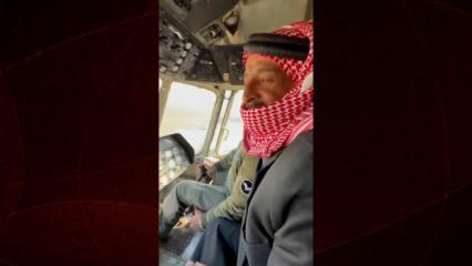 G&ouml;rd&uuml;ğ&uuml; her helikoptere selam veren Suriyeli Avad dileğine kavuştu