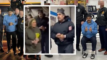 Maduro'nun yeni g&ouml;r&uuml;nt&uuml;leri! İlk s&ouml;zleri duyuldu! Beyaz Saray'dan da alaycı paylaşım