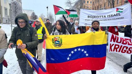 ABD'nin Venezuela saldırısı İsve&ccedil;'te protesto edildi
