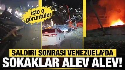 Patlamaların ardından Venezuela sokakları...