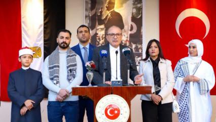 T&uuml;rkiye, Kahire'de Filistinli aileleri ağırladı! Gazze davası i&ccedil;in anlamlı mesaj
