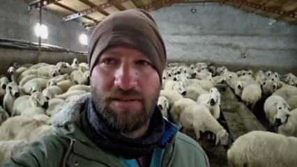 Sivas'a lapa lapa kar yağdı: Değmeyin &ccedil;obanın keyfine