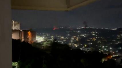 Venezuela'dan patlama sesleri: Başkent Karakas'tan olay g&ouml;r&uuml;nt&uuml;ler