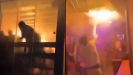 Yangının &ccedil;ıkış anı: İsvi&ccedil;re'deki patlamada 47 kişi hayatını kaybetti