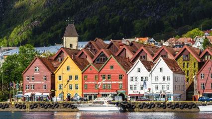 Norve&ccedil;&rsquo;in fiyort başkenti Bergen, turistlerin g&ouml;zde durağı