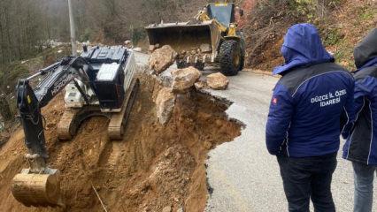 3 g&uuml;n arayla iki heyelan: Yol kapandı!