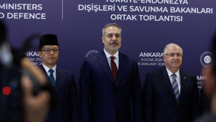 Hakan Fidan ve Yaşar G&uuml;ler Endonezyalı mevkidaşlarını kabul etti