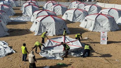 Hayrat Yardım&rsquo;dan Gazze&rsquo;de 300 Kişilik &Ccedil;adır Kent