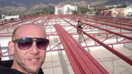 Aydın'da &ccedil;atıdan d&uuml;şen iş&ccedil;i &ouml;ld&uuml;