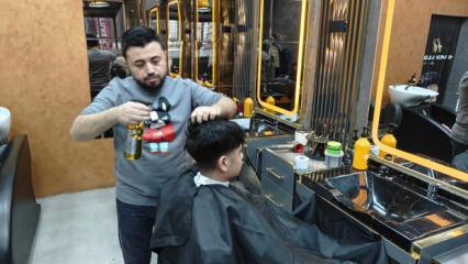 Berberlerde yapay zeka d&ouml;nemi: Sa&ccedil; modeli tıraş &ouml;ncesi g&ouml;r&uuml;l&uuml;yor