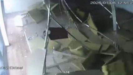 Bursa'da lodos nedeniyle plazanın tavanı &ccedil;&ouml;kt&uuml;, vatandaşlar saniyelerle kurtuldu