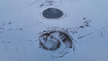 D&ouml;rt mevsim ayrı g&uuml;zel! Tepeden bakıldığında g&ouml;z&uuml; andırıyor