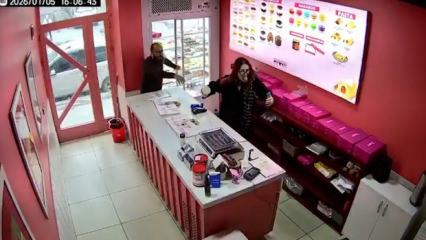 Esenyurt&rsquo;ta ilgin&ccedil; olay: Video &ccedil;ekerken d&uuml;kk&acirc;ndaki pastalara y&ouml;neldi