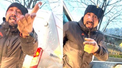 'Senin ağzını burnunu kıracağım' diyerek s&uuml;r&uuml;c&uuml;y&uuml; tehdit eden şahsa ceza 