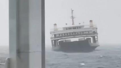 Fırtına sebebiyle Eskihisar-Top&ccedil;ular feribot seferleri durduruldu