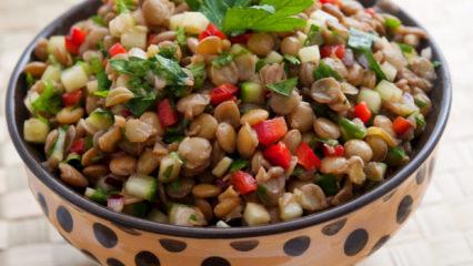 Hafif ama doyurucu: Yeşil mercimek salatası