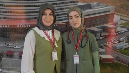 Hemşire anne ile doktor kızı aynı hastanede mesai arkadaşı oldu